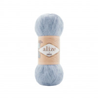 Farbe 21 grau - Alize 3 Season - Wolle-Mohair-Gemisch - 100g