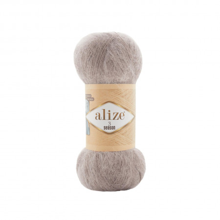 Farbe 541 nerz  - Alize 3 Season - Wolle-Mohair-Gemisch - 100g