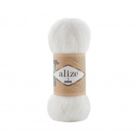 Farbe 55 weiss - Alize 3 Season - Wolle-Mohair-Gemisch - 100g