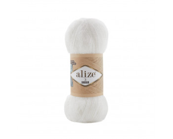 Farbe 55 weiss - Alize 3 Season - Wolle-Mohair-Gemisch - 100g