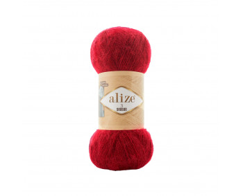 Farbe 56 rot  - Alize 3 Season - Wolle-Mohair-Gemisch - 100g