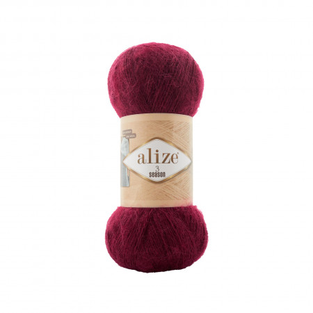 Farbe 57 weinrot - Alize 3 Season - Wolle-Mohair-Gemisch - 100g