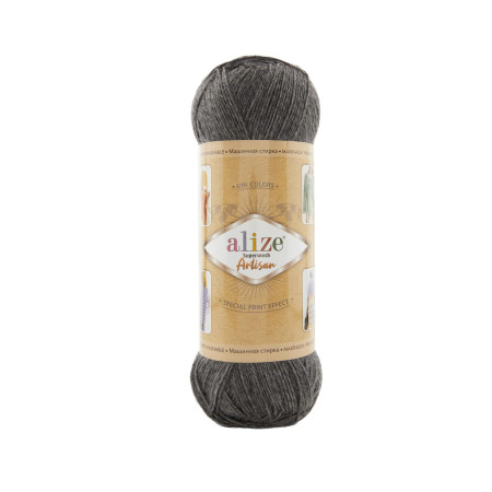 Farbe 182 grau meliert - Alize Superwash Artisan Sockenwolle 100g