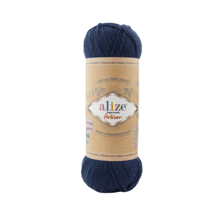 Farbe 958 marine - Alize Superwash Artisan Sockenwolle 100g