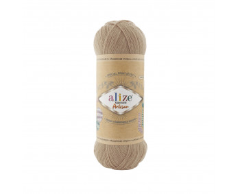 Farbe 431 beige - Alize Superwash Artisan Sockenwolle 100g