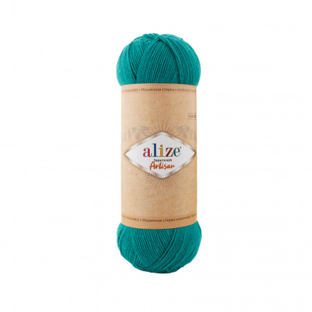Farbe 507 smaragd - Alize Superwash Artisan Sockenwolle 100g