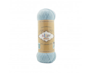 Farbe 522 hellblau - Alize Superwash Artisan Sockenwolle 100g