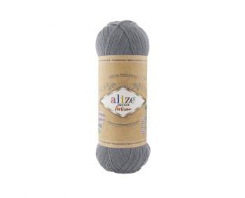 Farbe 836 grau - Alize Superwash Artisan Sockenwolle 100g