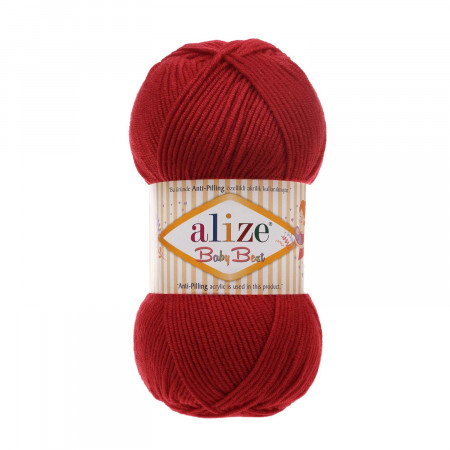 Alize Baby Best  - 100g - Farbe 106 dunkelrot