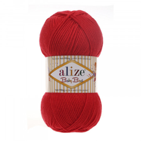 Alize Baby Best  - 100g - Farbe 56 rot