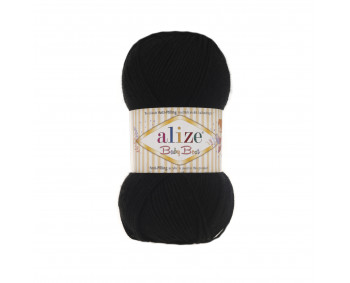 Alize Baby Best  - 100g - Farbe 60 schwarz