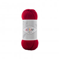 Farbe 106 rot - ALIZE Diva Fine Microfaser 100g