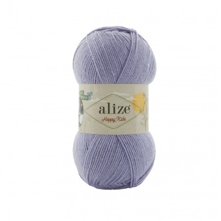 Farbe 257 dunkles flieder - ALIZE Happy Kids 100g