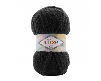 Farbe 60 schwarz - Alize Softy Mega 100g