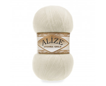 Farbe 01 creme - Alize Angora Gold Uni 100g