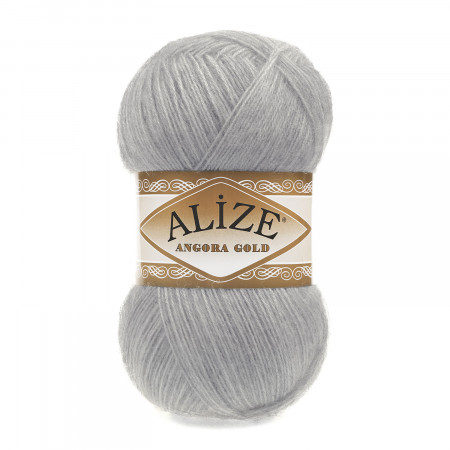 Farbe 21 grau - Alize Angora Gold Uni 100g