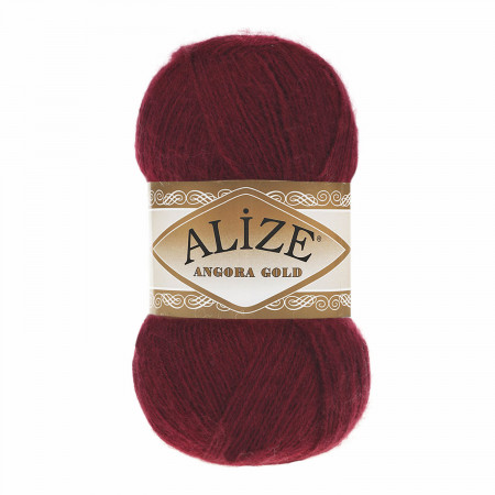 Farbe 57 weinrot - Alize Angora Gold Uni 100g