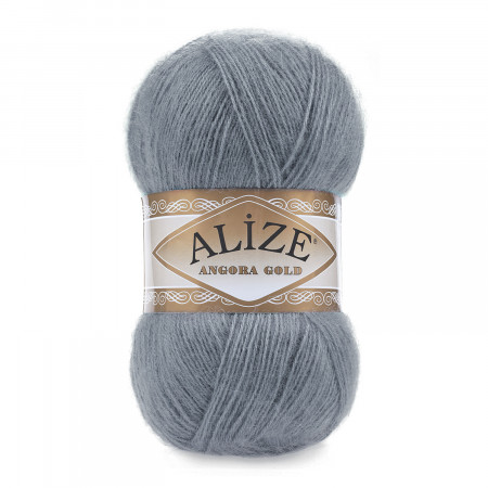 Farbe 87 mittelgrau - Alize Angora Gold Uni 100g