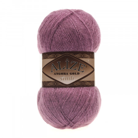 Farbe 28 rose - Alize Angora Gold Simli 100g