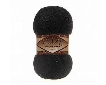 Farbe 60 schwarz - Alize Angora Gold Simli 100g