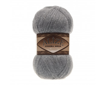 Farbe 87 mittelgrau - Alize Angora Gold Simli 100g