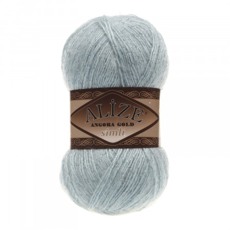 Farbe 114 aqua - Alize Angora Gold Simli 100g