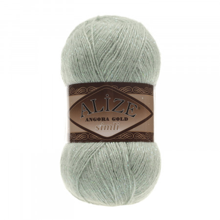 Farbe 515 mandelgrün - Alize Angora Gold Simli 100g