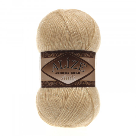 Farbe 95 camel - Alize Angora Gold Simli 100g