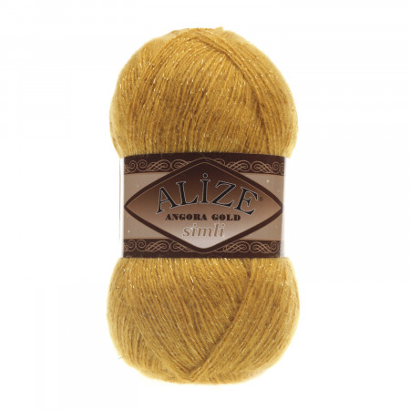 Farbe 02 safran - Alize Angora Gold Simli 100g