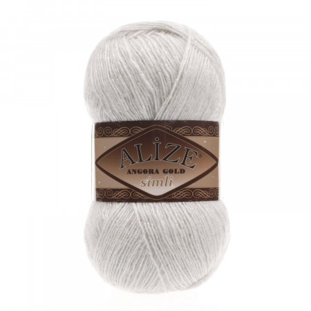 Farbe 599 bone - Alize Angora Gold Simli 100g