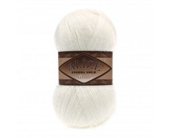 Farbe 62 cream- Alize Angora Gold Simli 100g