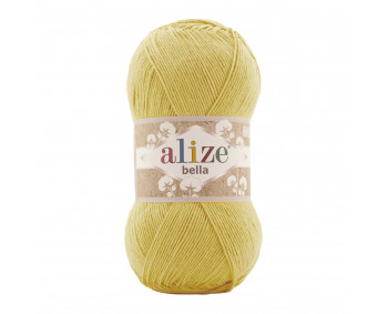 Farbe 110 gelb - ALIZE Bella Uni 100g Baumwolle