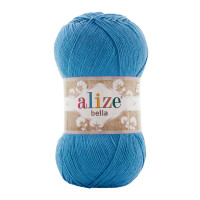 Farbe 245 türkis - ALIZE Bella Uni 100g Baumwolle