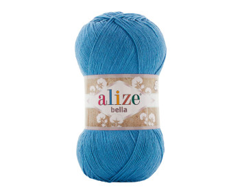 Farbe 245 türkis - ALIZE Bella Uni 100g Baumwolle