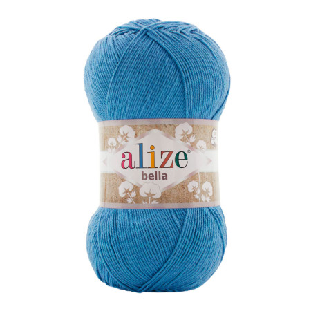Farbe 245 türkis - ALIZE Bella Uni 100g Baumwolle