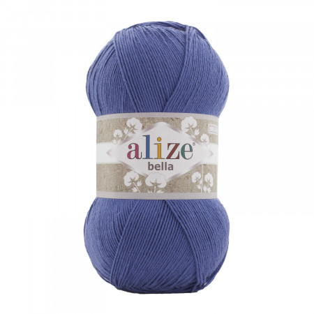 Farbe 333 indigo - ALIZE Bella Uni 100g Baumwolle