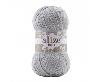 Farbe 21 grau - ALIZE Bella Uni 100g Baumwolle