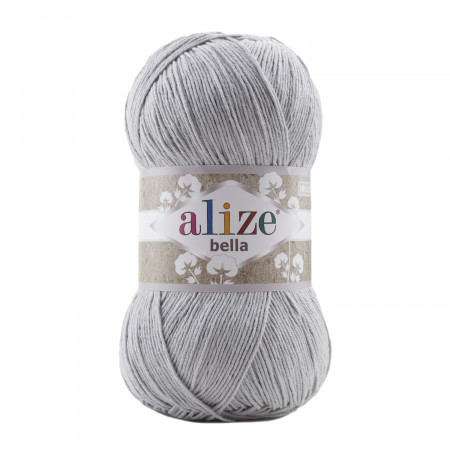Farbe 21 grau - ALIZE Bella Uni 100g Baumwolle