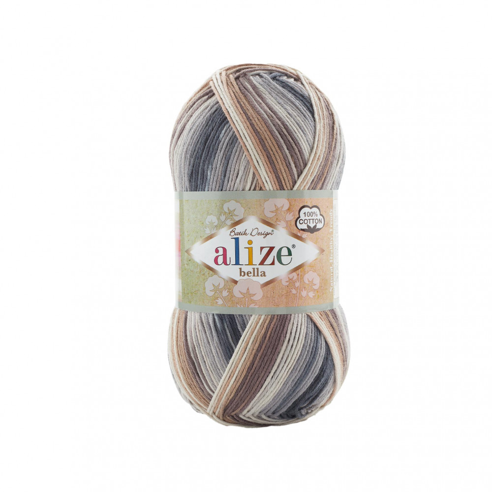 Alize Bella Ombre Batikgarn – 100% Baumwolle, 250 G, 900 M, Mit Farbverlauf – Perfekt Zum Stricken, Häkeln & Für Kreative Projekte