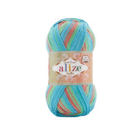 Farbe 8097 - ALIZE Bella Batik 100g Baumwolle