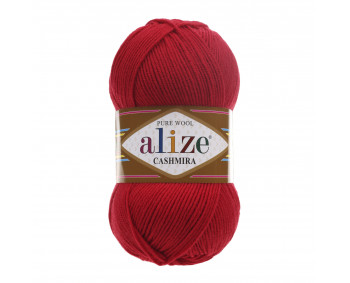 Farbe 56 rot - Alize Cashmira 100g - Pure Wool