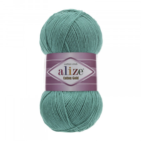 Farbe 610 jade - ALIZE Cotton Gold Uni 100g