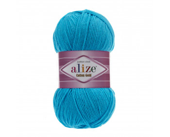 Farbe 16 ocean - ALIZE Cotton Gold Uni 100g