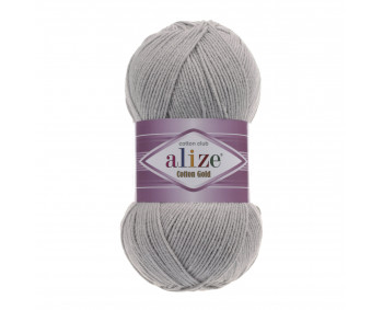 Farbe 21 grau melange - ALIZE Cotton Gold Uni 100g