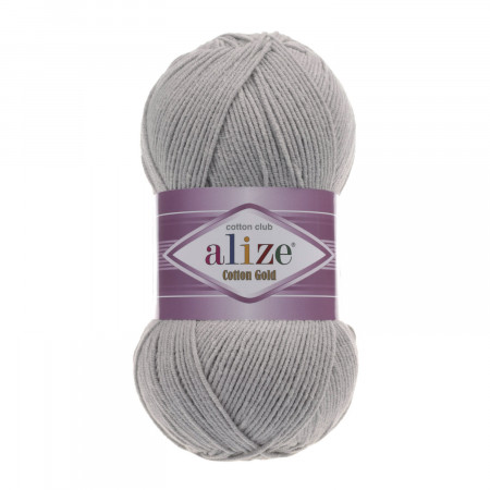 Farbe 21 grau melange - ALIZE Cotton Gold Uni 100g