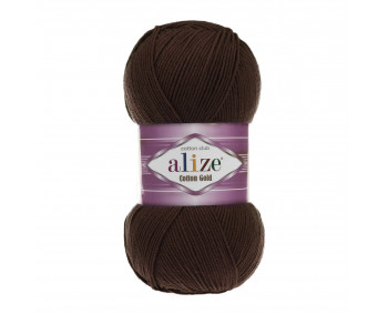 Farbe 26 dunkelbraun - ALIZE Cotton Gold Uni 100g