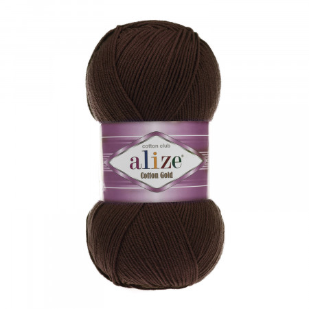 Farbe 26 dunkelbraun - ALIZE Cotton Gold Uni 100g