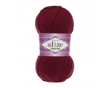 Farbe 390 cherry - ALIZE Cotton Gold Uni 100g