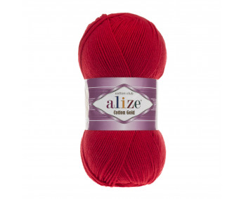 Farbe 56 rot - ALIZE Cotton Gold Uni 100g