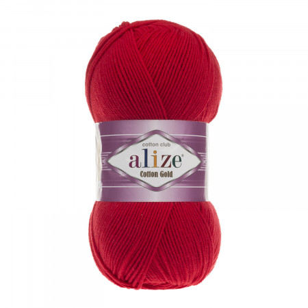 Farbe 56 rot - ALIZE Cotton Gold Uni 100g